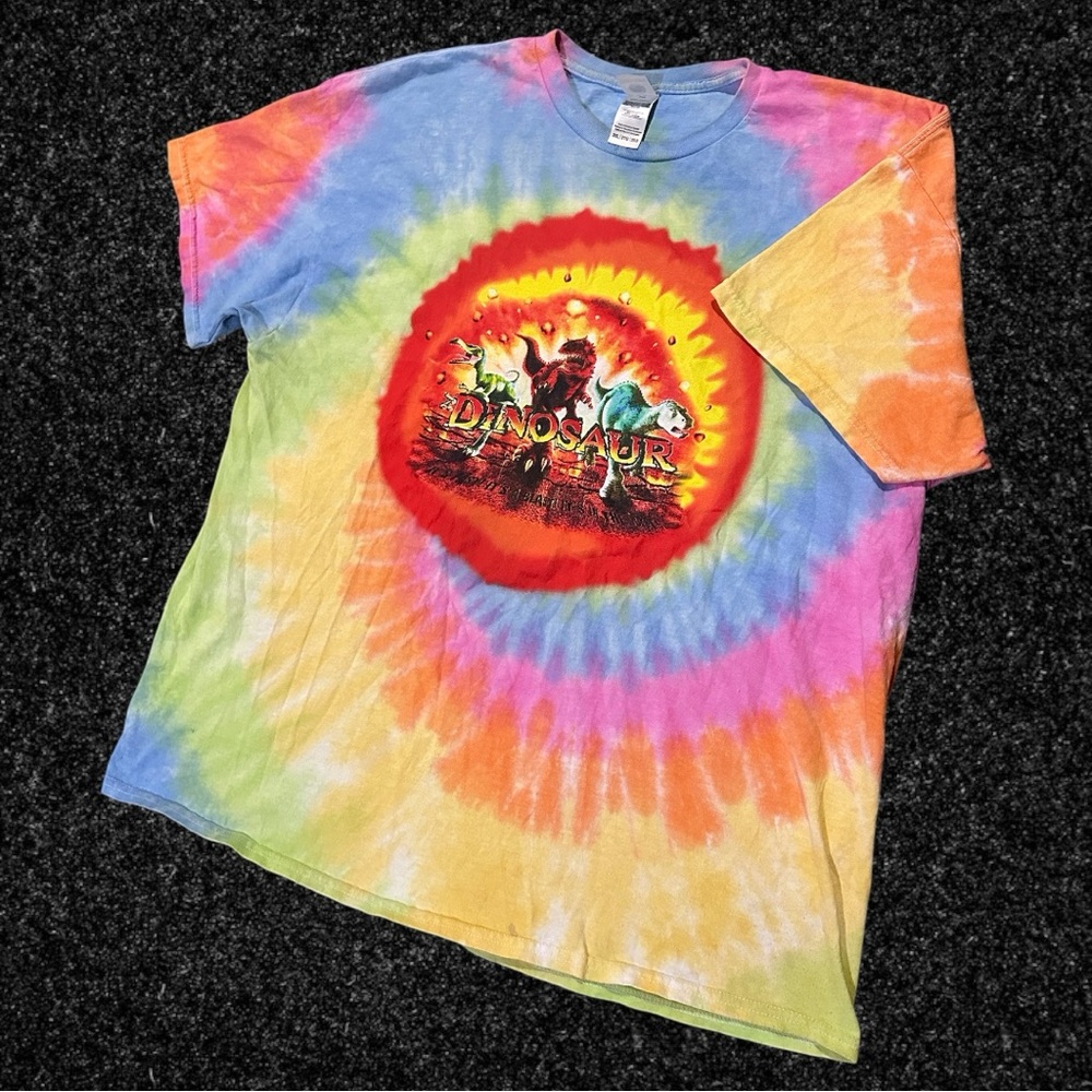 Disney World Dinosaur Tie-Dye Graphic Tee - Custom - Animal Kingdom